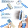 Handle Shedding Pet Dog Cat Hair Brush Grooming Trimmer Comb Self Cleaning Tool