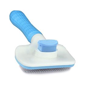 Pet Hair Grooming Remover Pets Dogs Grooming Tools (Color: Blue)